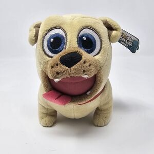 Rolly Pug Puppy Dog Pals Disney Junior  6” Stuffed Animal Toy Plush Brown Small